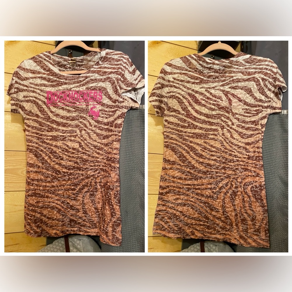 Lake of the Ozarks, Docknockers Beach Bar and Grill Shirt, Animal Print